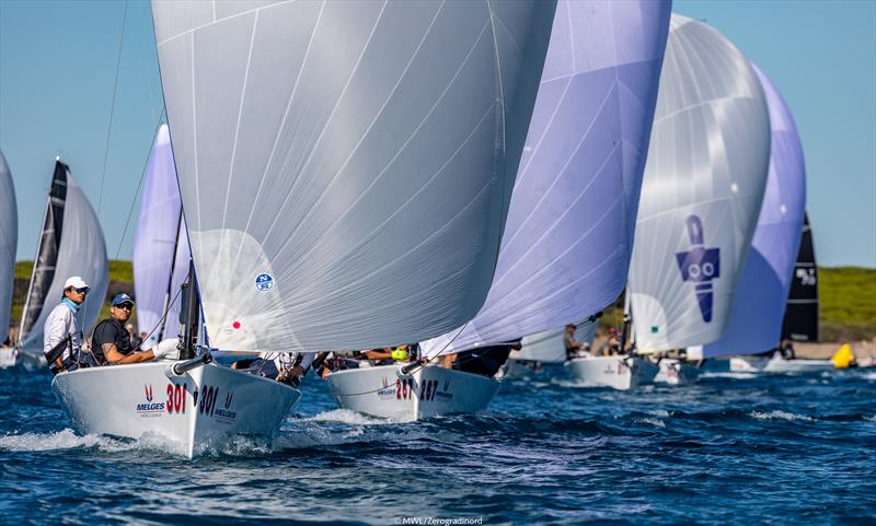 Melges 20 World Championship at Cala Galera, Greece day 2 photo copyright MWL / Zerogradinord taken at  and featuring the Melges 20 class