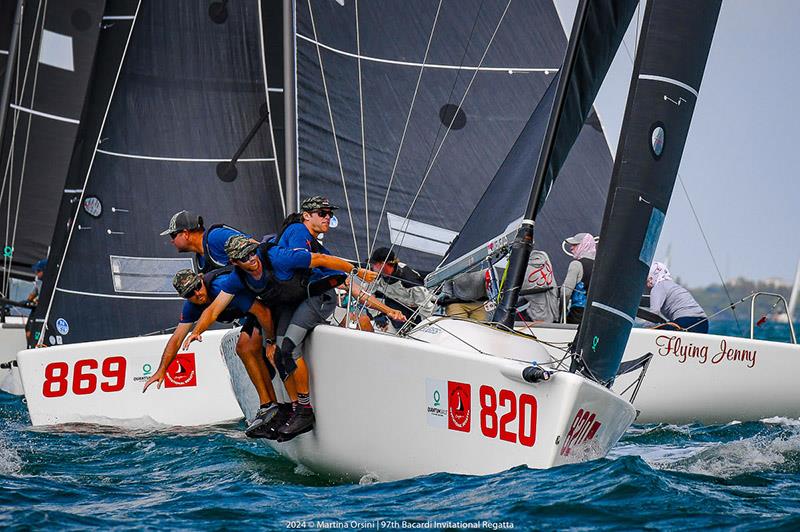 Melges 24 - victory to Bora Gulari / Norman Berge / Nick Ford / RJ Porter / Charlie Smythe (USA 820) - 97th Bacardi Cup photo copyright Martina Orsini taken at Coral Reef Yacht Club and featuring the Melges 24 class
