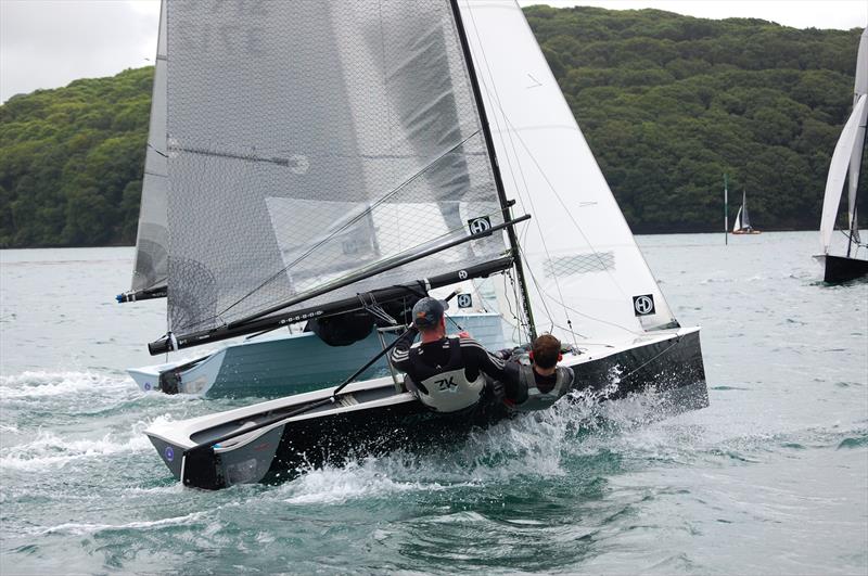 Salcombe Week for the Merlin Rockets involves a Fun exploration of the estuary, giving legs that wouldn't be found out on the more sanitized environment of a championship race course. Where else would you find a mile or more of close reaching? - photo © David Henshall