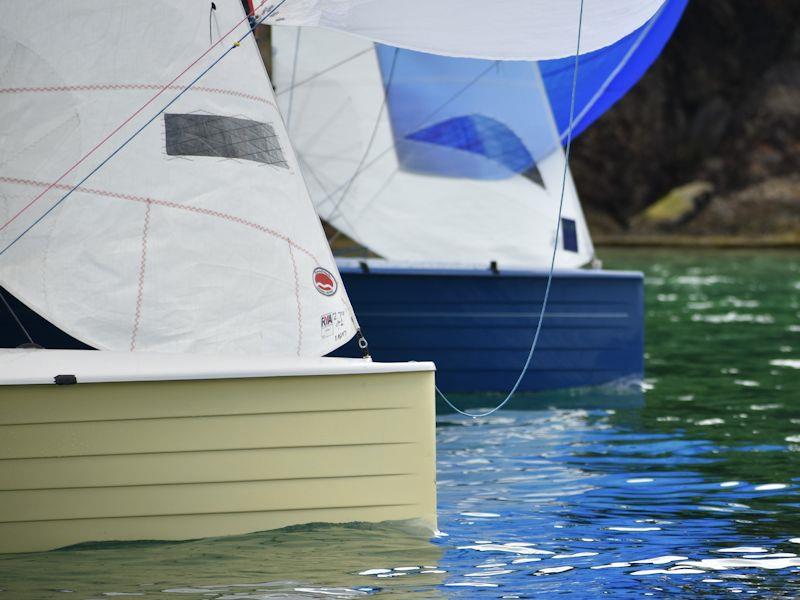 The RRS define this as 'being overlapped'! photo copyright David Henshall taken at Salcombe Yacht Club and featuring the Merlin Rocket class