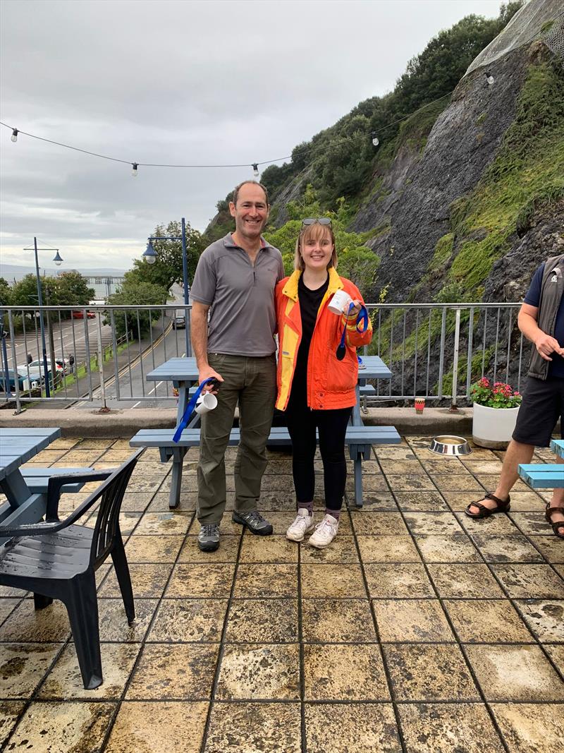 James Wells and Anna Aylward finish thrid and win Gold Fleet in the Craftinsure Merlin Rocket Silver Tiller at Mumbles photo copyright Anna Aylward taken at Mumbles Yacht Club and featuring the Merlin Rocket class