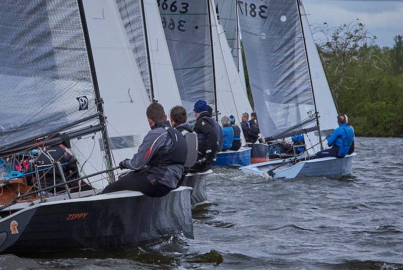 Allen SE Series Round 3 at Fishers Green photo copyright Rob O'Neill taken at Fishers Green Sailing Club and featuring the Merlin Rocket class