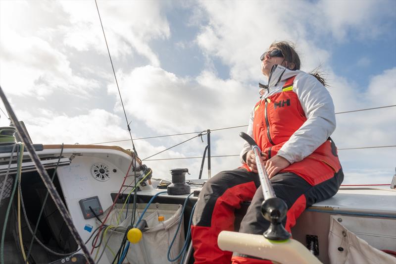 Ambre Hasson aboard 618, her Classe Mini Prototype - photo © Ambre Hasson Collection/Lucie Billaudel