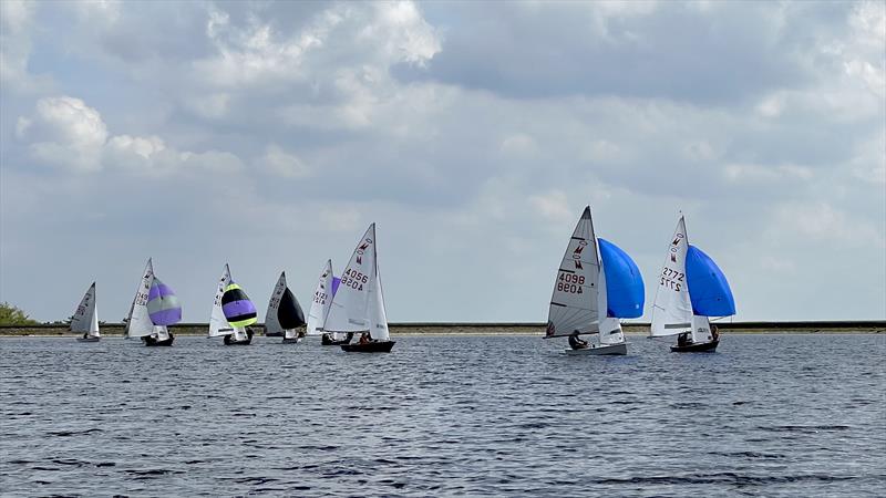 2023 Miracle Northerns at Delph - Sunday race 5: Simon & Lucy on the way to securing their final victory photo copyright Nigel Lingings taken at Delph Sailing Club and featuring the Miracle class
