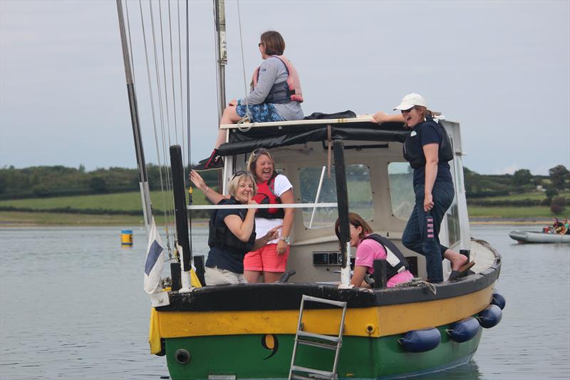 The race committee having a miserable time during the Rutland Sailing Club Youth and Junior Championship 2016 - photo © Nick Neve