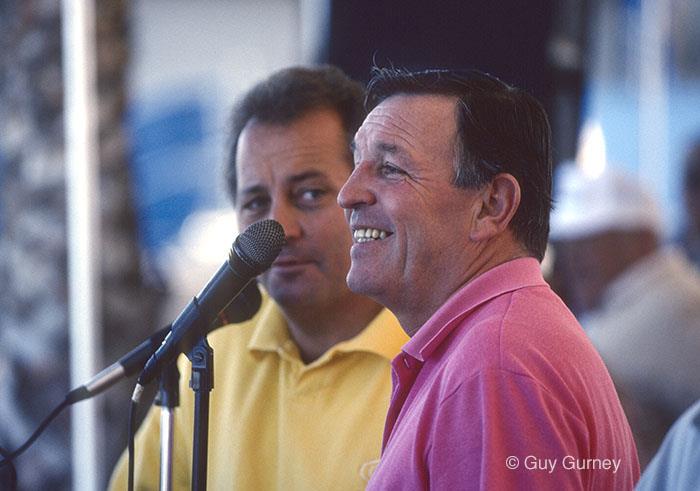 Bob Fisher with Larry Keating (background) - photo © Guy Gurney