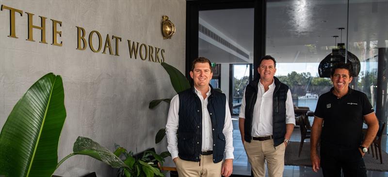 Yachstmen Int. Team Sean Madgwick and Scott Wellington-Stone Yachtsmen Int. Shane Subichin GM The Boat Works - photo © The Boat Works