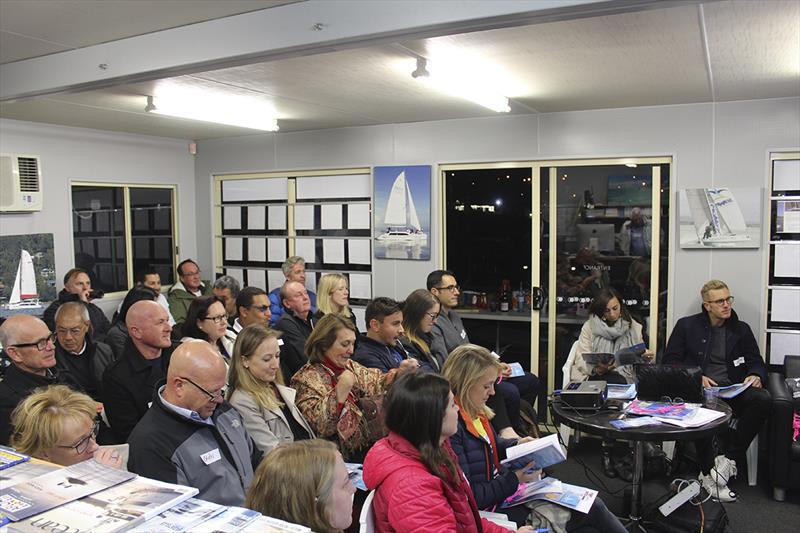 Attendees at the inaugural information night for catamaran specific sailing classes held by Multihull Central and Pacific Sailing School. - photo © Multihull Central