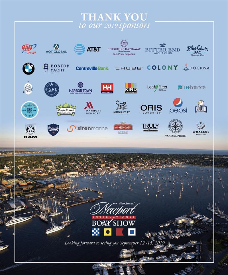 Newport International Boat Show announces sponsors photo copyright Andrew Golden taken at 