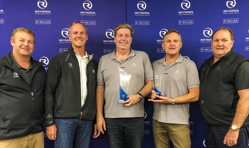 Receiving the Riviera Dealership of the Year and Service Excellence by a Dealership Awards for 2019 - photo © Riviera Studio