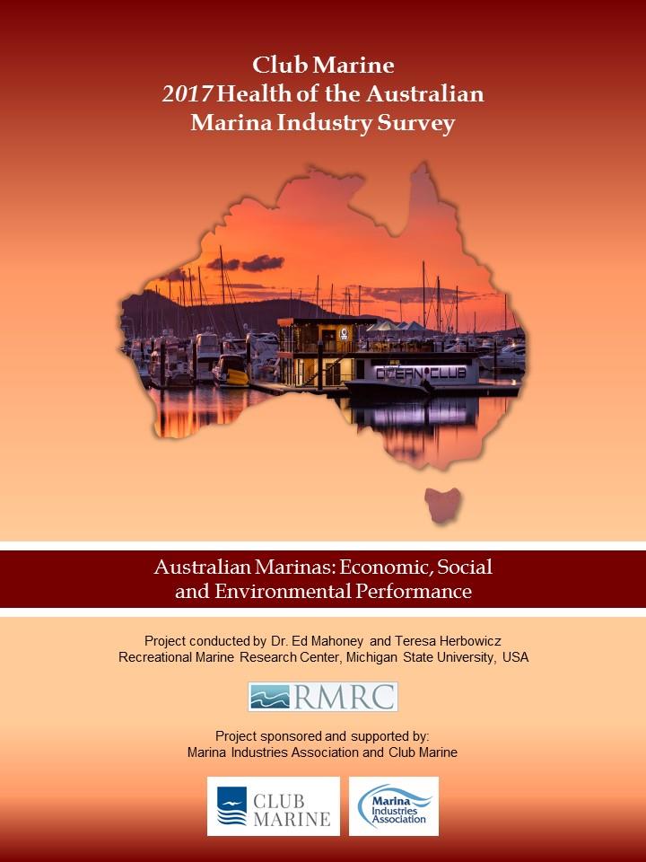 Cover of 2017 Club Marine Health of the Australian Industry Survey photo copyright Colin Bansgrove taken at 
