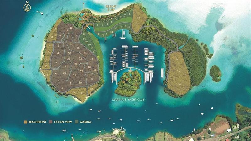 Nawi Island Marina masterplan - photo © Andrew Chapman