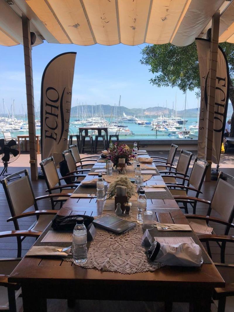 Echo Yachts VIP Captain's Lunch at The Deck, Phuket Yacht Haven Marina photo copyright AIMEX taken at 