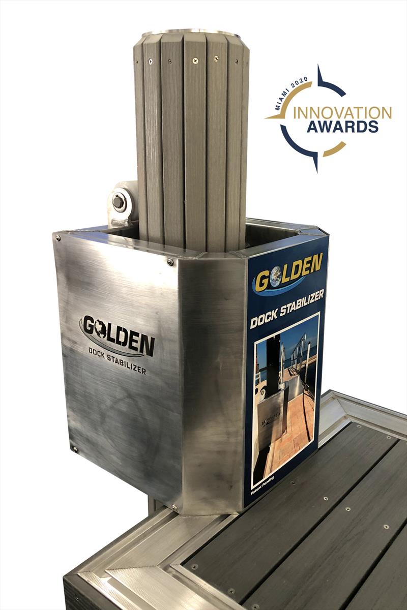Golden Boat Lifts wins Innovation Award for Dock Stabilizer photo copyright Martin Flory Group taken at 