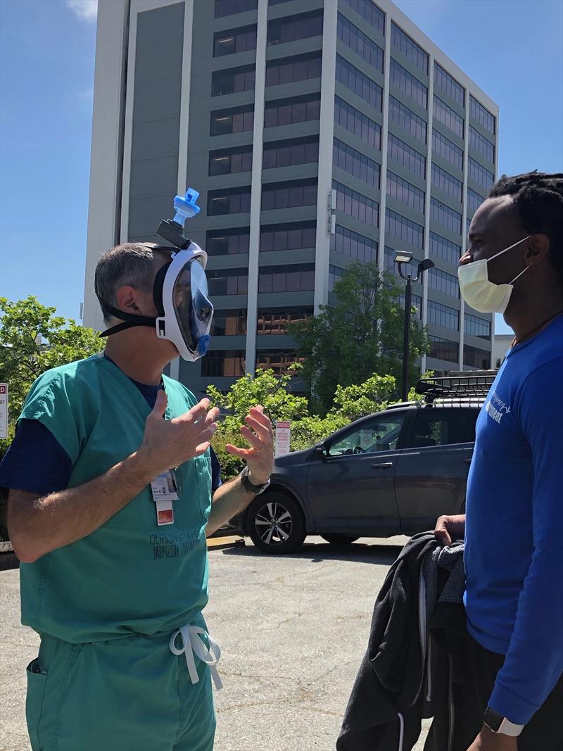 Scuba mask respirators photo copyright Renee Harvey taken at 