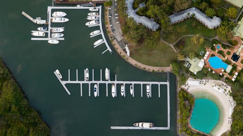 Sanctuary Cove Marina - Aerial footage - photo © Sanctuary Cove Media