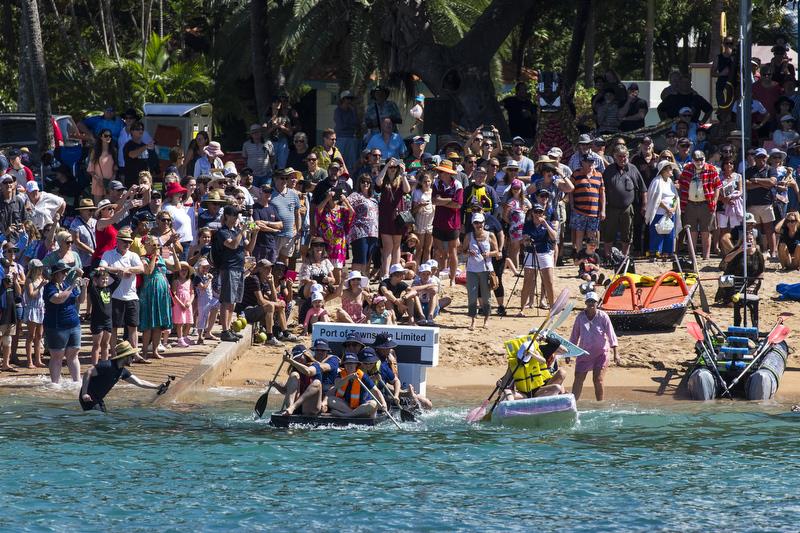 Beer Can Regatta competitors cheered on by the crowd - SeaLink Magnetic Island Race Week  photo copyright Andrea Francolini taken at Townsville Yacht Club