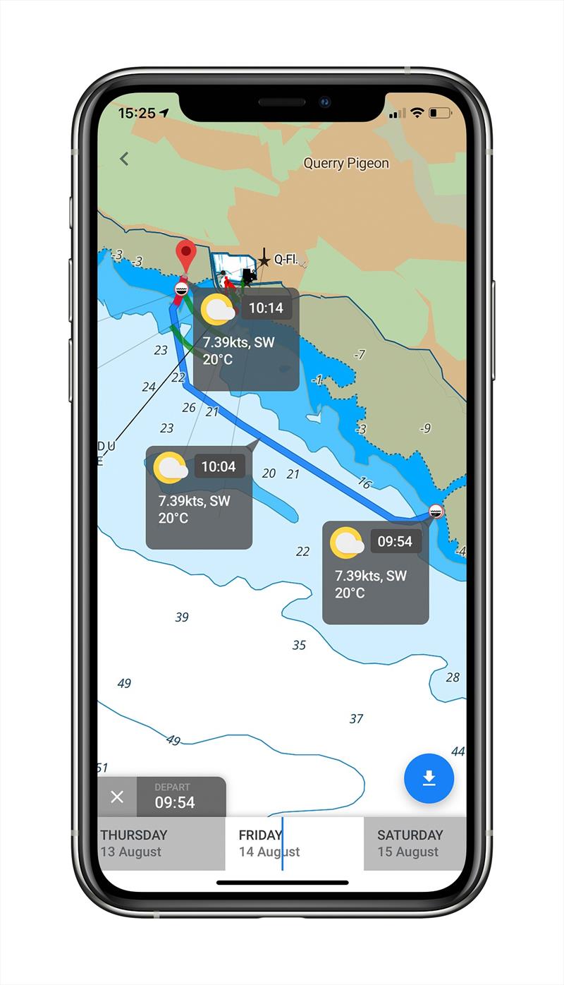 C-MAP: Boating App - Querry Pigeon - Weather Along Route photo copyright Laura Tolmay taken at 