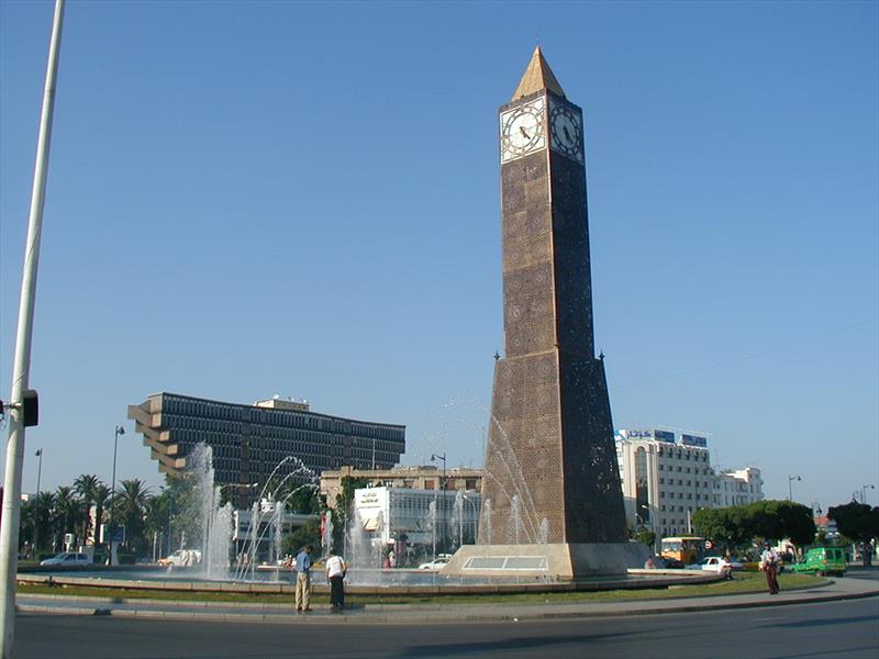 Tunis downtown - photo © Hugh & Heather Bacon