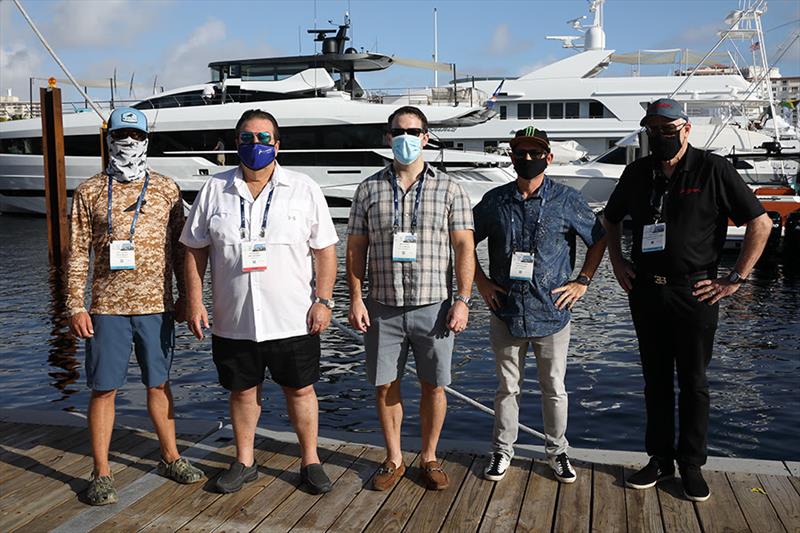 FLIBS `Best of Show` Judges - Josh Jorgensen, John Staluppi, Matt Caldwell, Ricky Carmichael, Craig Jackson photo copyright Fort Lauderdale International Boat Show taken at 