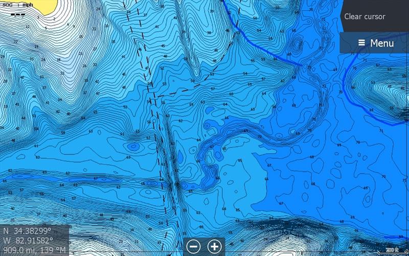 Shaded Relief on Lake Hartwell - photo © Andrew Golden