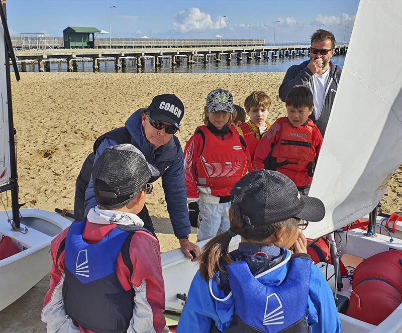 Coaching children RBYC Melbourne  photo copyright RBYC taken at Royal Brighton Yacht Club