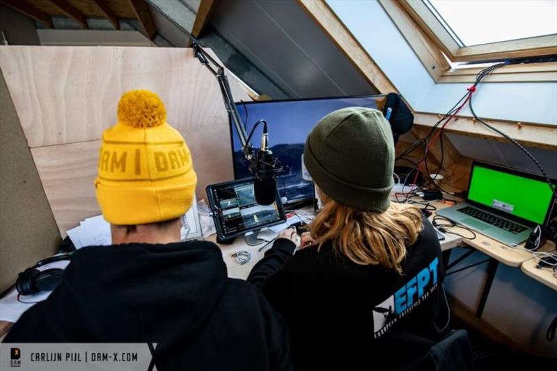 Adam working on the livestream at the DAM-X 2019 photo copyright Carlijn Pijl / DAM-X.com taken at 