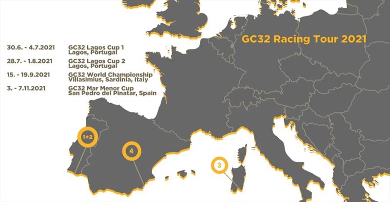 GC32 Racing Tour revises its 2021 schedule photo copyright GC32 Racing Tour taken at 