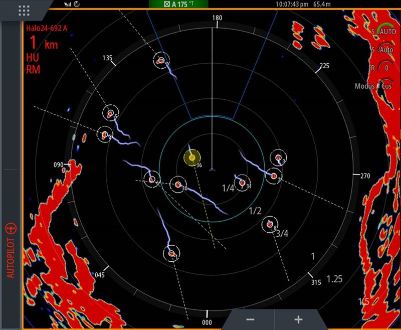 Latest Simrad® MFDs software update - Fig. 3 – Close-Up Graduated Trails photo copyright Simrad taken at 