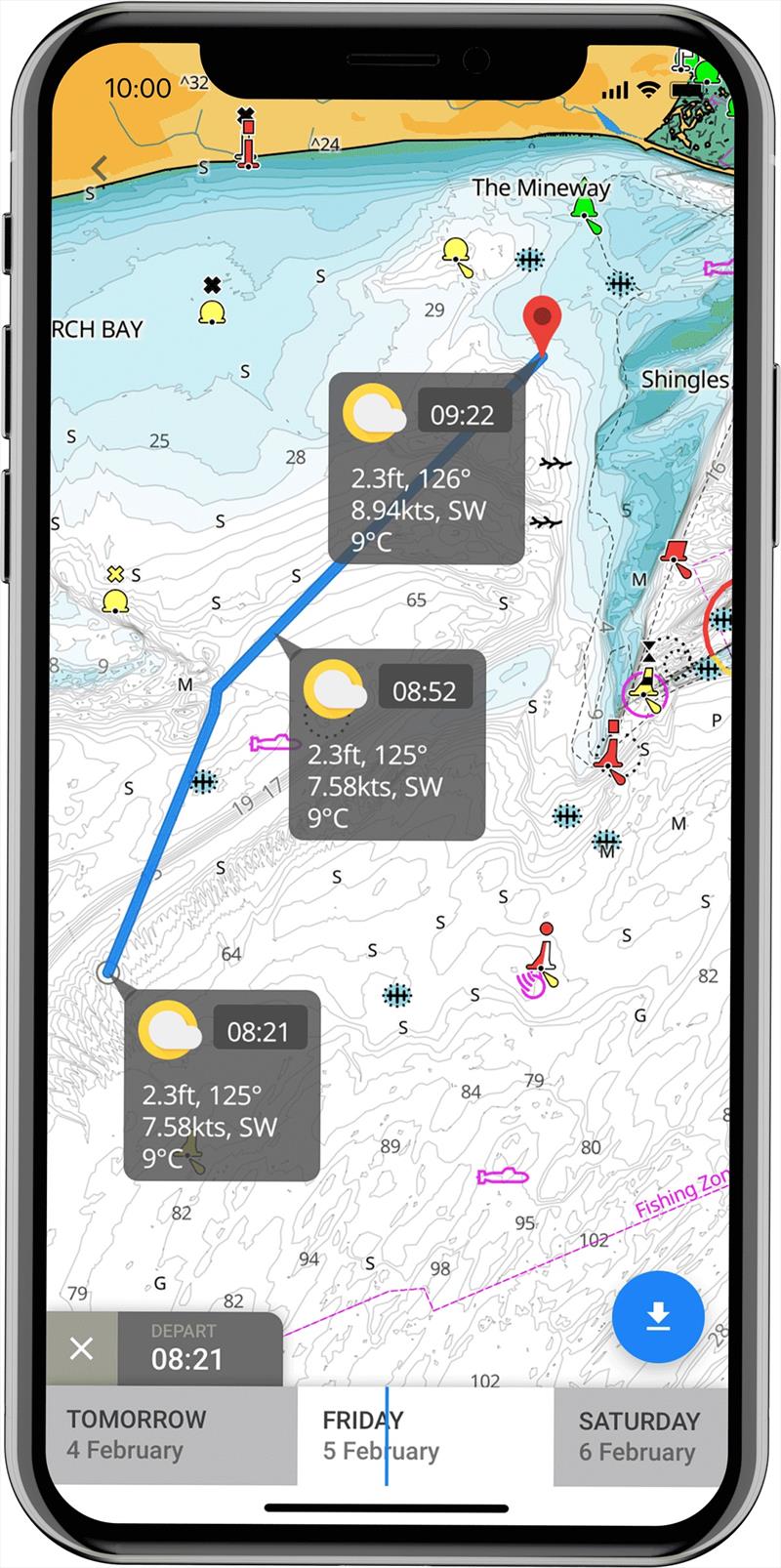 C-MAP App introduces enhanced chart quality photo copyright C-MAP taken at 