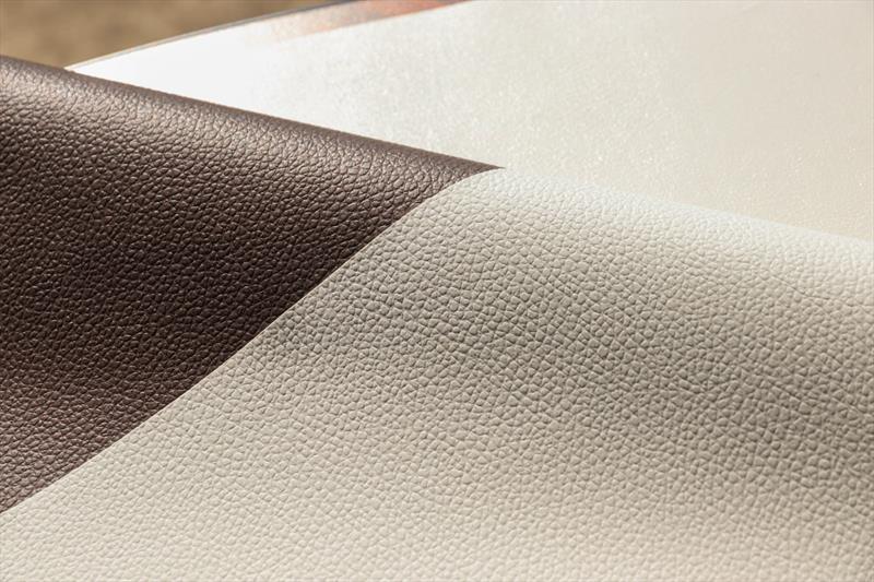 Green vegan leather upholstery fabric - photo © General Silicones