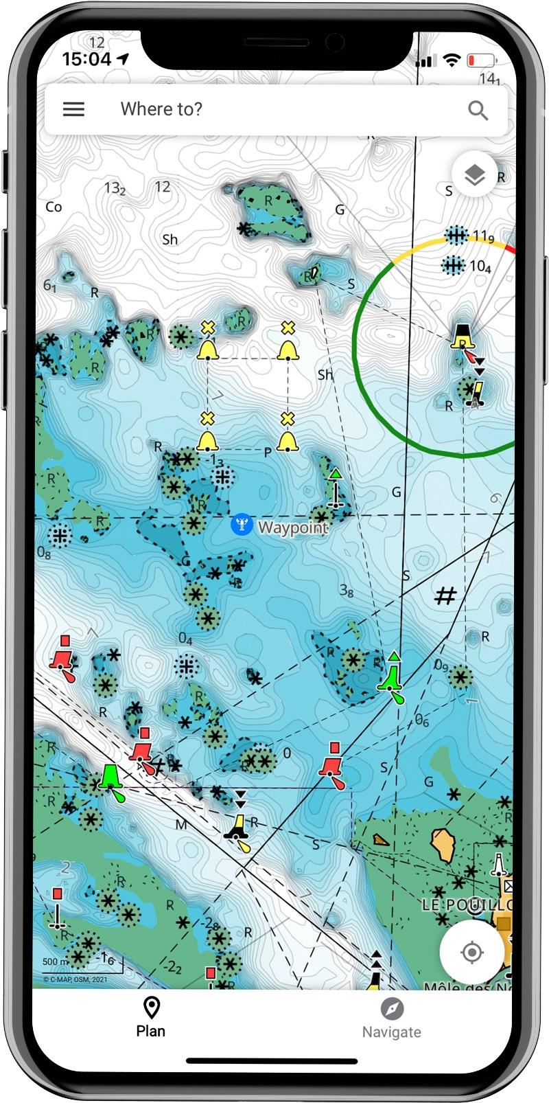 BandG App - Chart photo copyright B&G taken at 