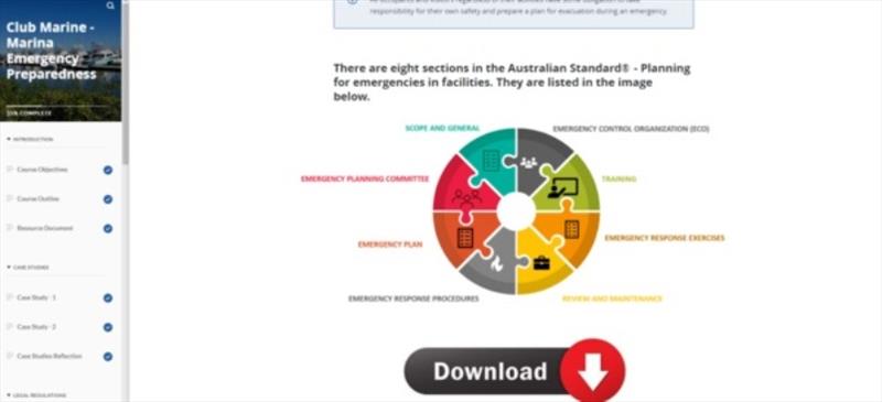 Part A - Self Paced learning course example - photo © Marina Industries Association