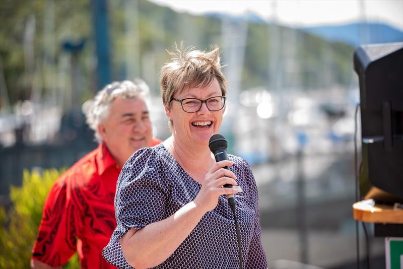 Deputy Mayor Nadine Taylor opens the club racing season  - launch of MV Ray White - October 2021 - photo © Karmyn Ingram