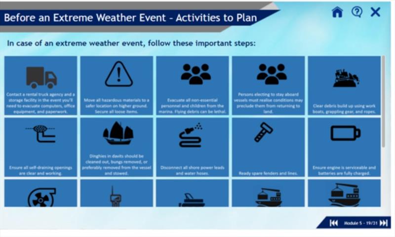 Nautilus Marine Extreme Weather Preparedness Course photo copyright Marina Industries Association taken at 