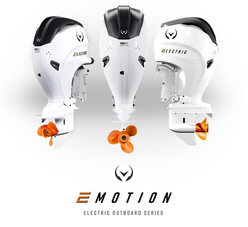 E-Motion™ fully electric outboard motor - photo © Vision Marine Technologies