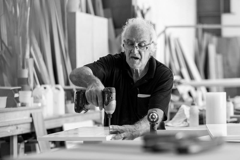 Peter Ferrari has been a dedicated Maritimo employee for many years. His experience and mentoring of younger staffers is invaluable. - photo © Darren Gill