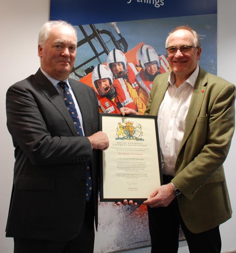 Mark Dowie RNLI and Brian Johnson MCA  photo copyright RNLI taken at 