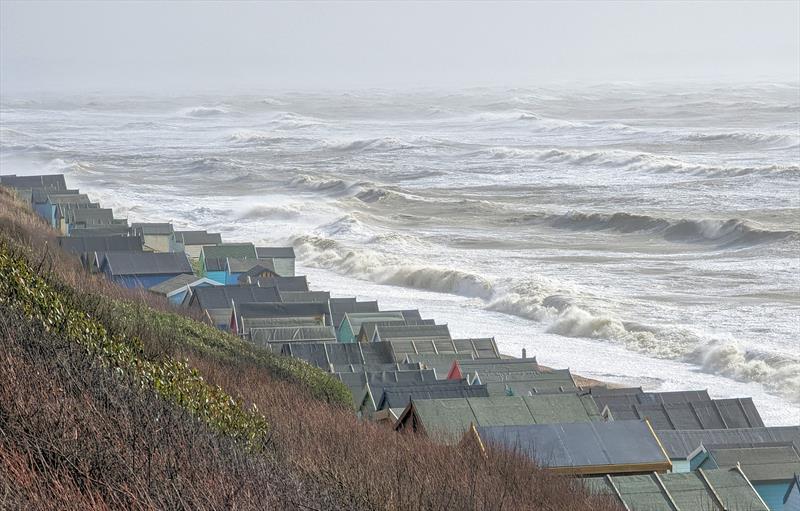 122mph, or 106 knots, was recorded at The Needles, Isle of Wight on Friday 18 February 2022 photo copyright Mark Jardine taken at 