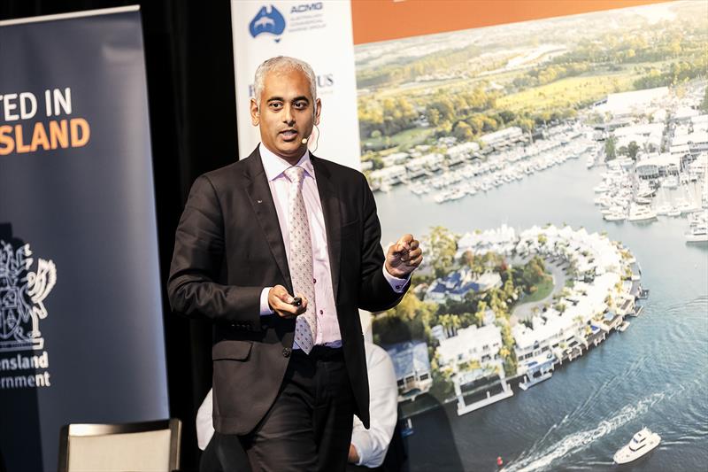 Kiran Haslam, Chief Marketing Officer, Diriyah Gate Development Authority presenting at ASMEX 2019 (previously Chief Marketing Officer, Princess Yachts) photo copyright AIMEX taken at 