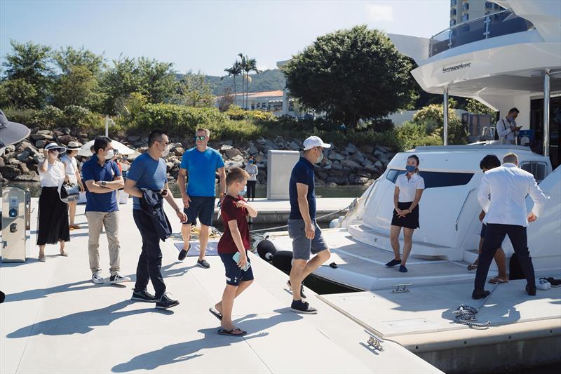 Sunseeker Yachts viewing - The Next Experience Boat Show photo copyright Lantau Yacht Club taken at Lantau Yacht Club