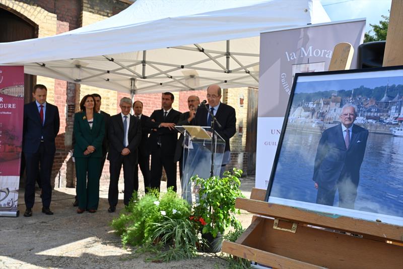 La Mora site: laying the foundation stone on the East Pier photo copyright Patrick Deroualle taken at 