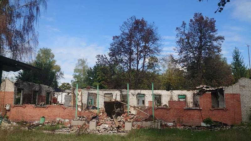 Sailing in Ukraine: Kharkiv's regional Yacht Club's boat warehouse suffered a direct hit photo copyright Andrii Soroka taken at 