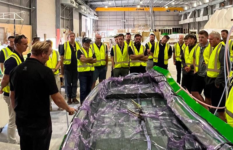 R Marine network technicians and engineers met at Riviera's world-class factory on the Gold Coast for an intensive three-day training and service academy photo copyright Riviera Australia taken at 