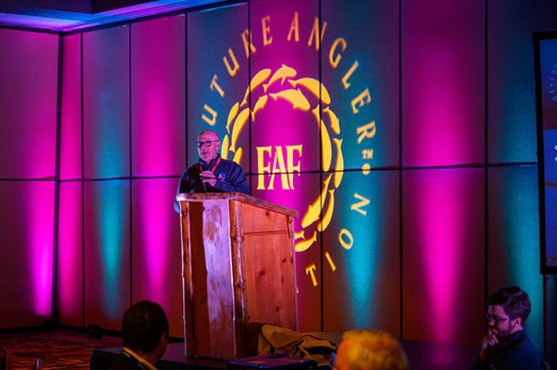 NPAA Executive Director, Pat Neu talks about Future Angler Foundation's passionate grassroots efforts to recruit and educate boaters and anglers photo copyright NPAA taken at 