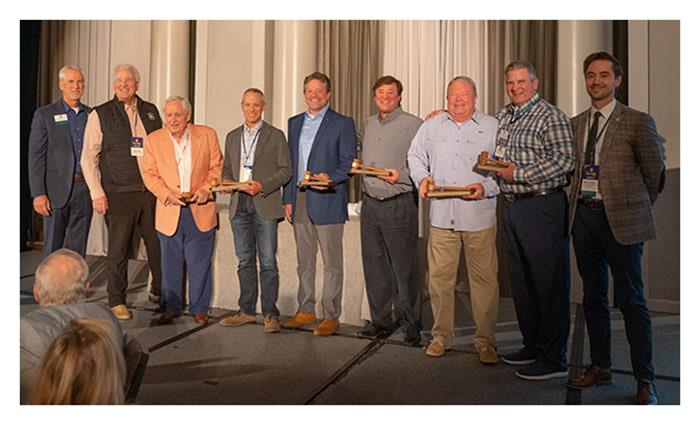 Left to right: Glenn Hughes, Richard `Chip` Powell, Peter Foley, David Pfeiffer, Chris Megan, Jesse Simpkins, Dave Bulthuis, Kirk Immens and Government Affairs VP Mike Leonard photo copyright American Sportfishing Association taken at 