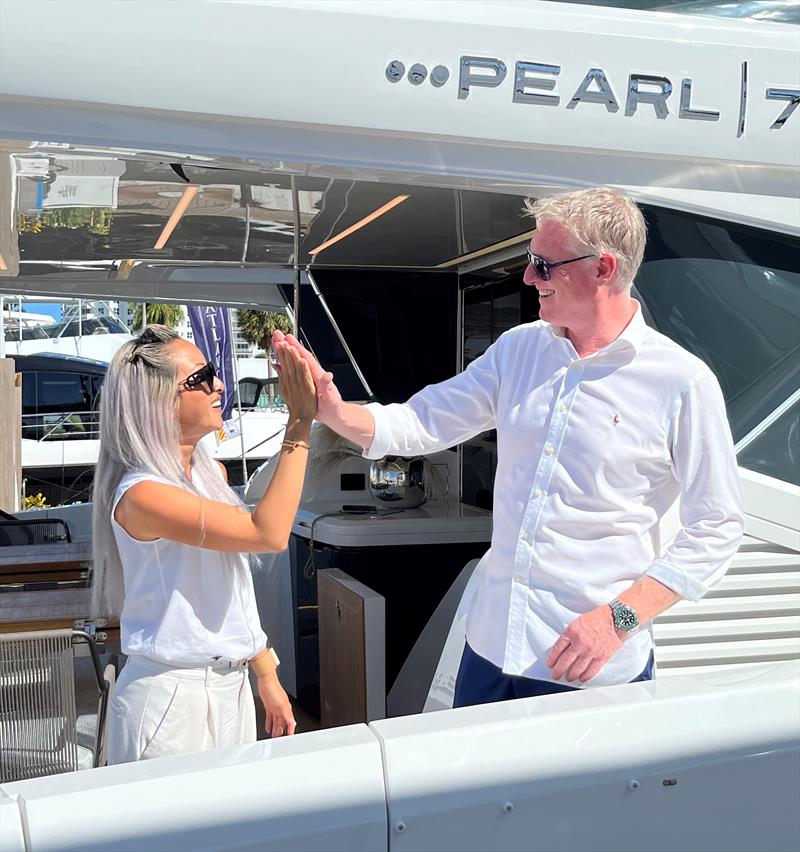 Vivian Chen General Manager VP Yachts - Iain Smallridge MD Pearl Yachts - photo © Pearl Yachts