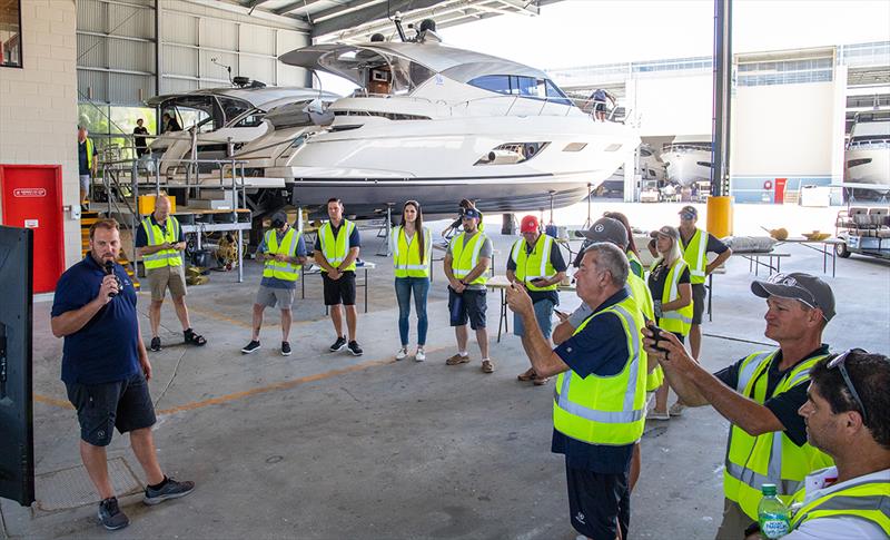 Pre-delivery and systems checks were covered in detail - photo © Riviera Australia