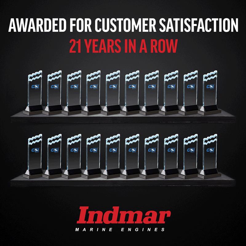 Indmar earns twenty-first consecutive customer satisfaction award photo copyright Indmar taken at 