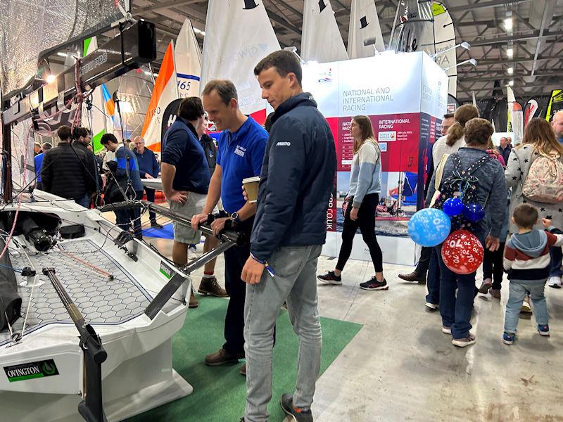 Mark Jardine & Micky Beckett judging for the Concours d'Elegance at the RYA Dinghy & Watersports Show 2023 photo copyright RYA taken at RYA Dinghy Show